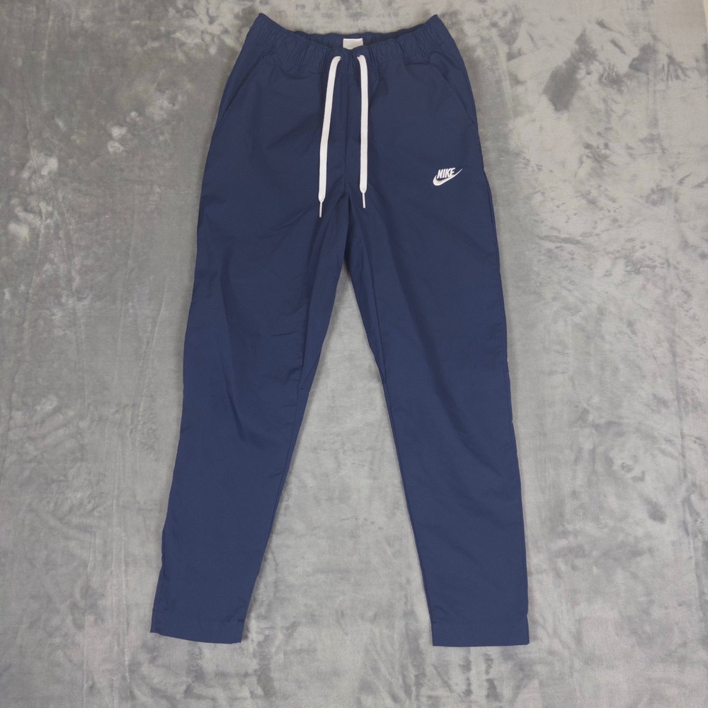 Nike Woven Pants Mens Small Navy Blue DX0623-410 Sportswear Joggers Tapered Leg